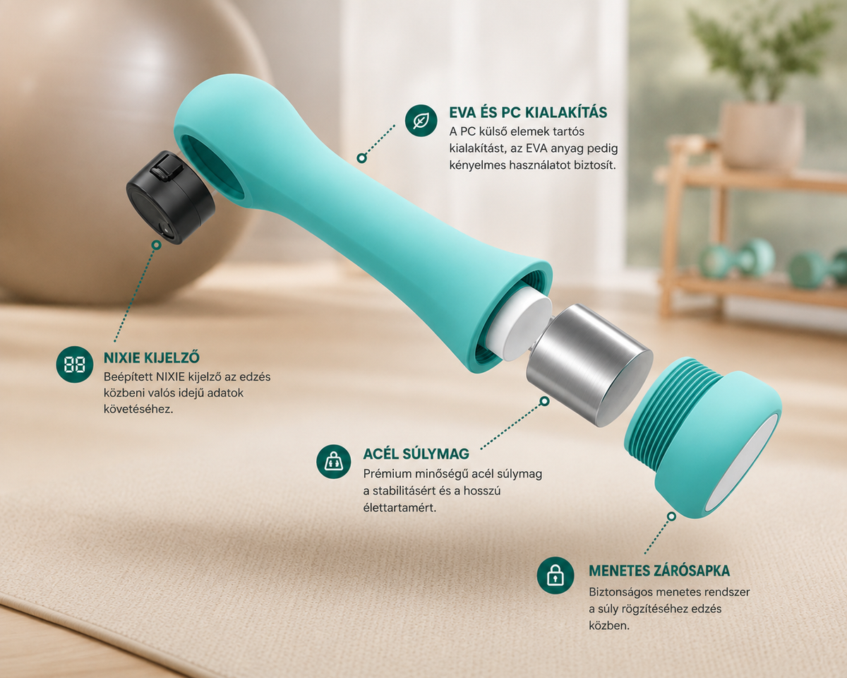 FormaTárs™ bluetooth okos súlyzó